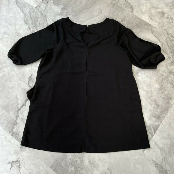 Maurices Above Knee Black Rayon Cocktail Dress Plus 2 Fits like 22 W Pockets‎ - Picture 2 of 8